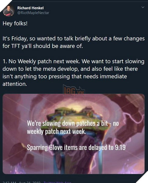 Đấu Trường Chân Lý: Găng Tay Đấu Tập bị dời lại tới tận cập nhật 9.19 mới được ra mắt chính thức 2