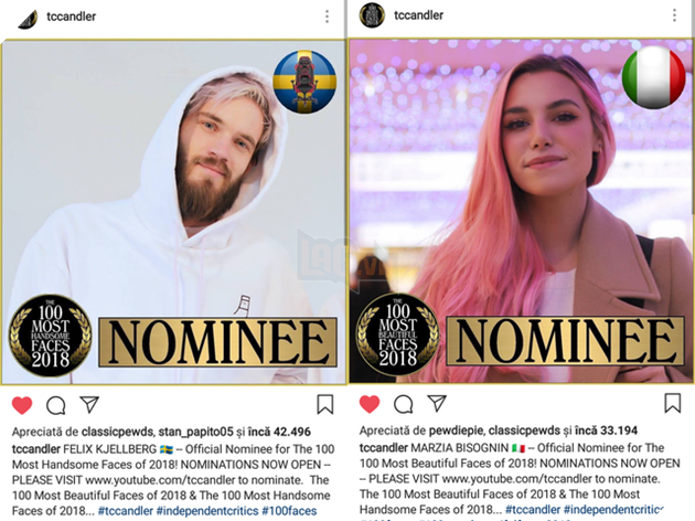 PewDiePie bất ngờ được đề cử trong danh sách những gương mặt đẹp nhất thế giới 2