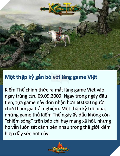 Hành trình 10 năm Kiếm Thế đồng hành cùng game thủ Việt