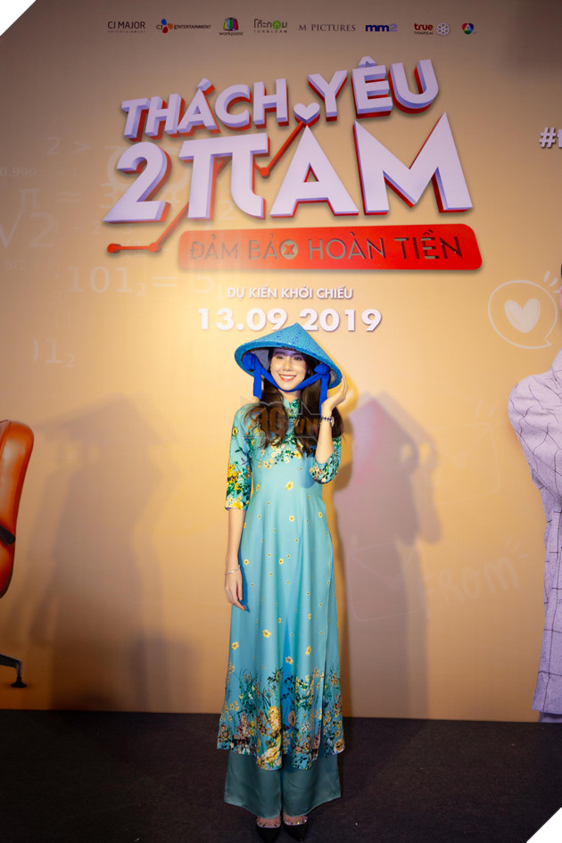 Diễn viên người Thái Esther Supreeleela diện áo dài, nói tiếng Việt tại họp báo Thách yêu 2 năm 3