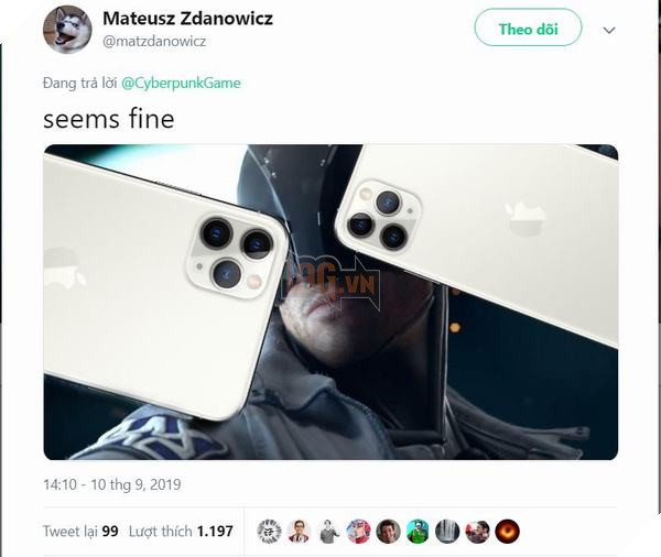 Camera của iPhone 11 đi đâu cũng bị chế ảnh, lan qua tận Cyberpunk 2077 3