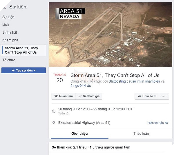 Số phận sự kiện Storm Area 51 sau một lần chơi lớn của một Youtuber