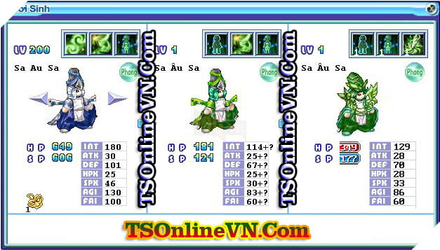 TS Online Mobile: Tong hop tat ca Pet He Phong chuyen sinh 1 va 2 day du nhat 10 TS Online Mobile: Tổng hợp tất cả Pet Hệ Phong chuyển sinh 1 và 2 đầy đủ nhất 10