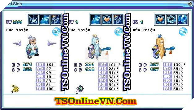 TS Online Mobile: Tong hop tat ca Pet He Thuy chuyen sinh 1 va 2 day du nhat 24 TS Online Mobile: Tổng hợp tất cả Pet Hệ Thủy chuyển sinh 1 và 2 đầy đủ nhất 24