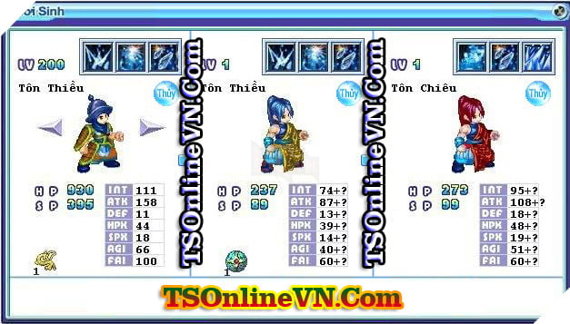 TS Online Mobile: Tong hop tat ca Pet He Thuy chuyen sinh 1 va 2 day du nhat 60 TS Online Mobile: Tổng hợp tất cả Pet Hệ Thủy chuyển sinh 1 và 2 đầy đủ nhất 60