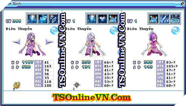 TS Online Mobile: Tong hop tat ca Pet He Thuy chuyen sinh 1 va 2 day du nhat 14 TS Online Mobile: Tổng hợp tất cả Pet Hệ Thủy chuyển sinh 1 và 2 đầy đủ nhất 14