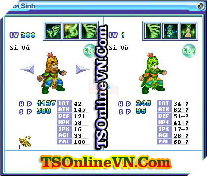 TS Online Mobile: Tong hop tat ca Pet He Phong chuyen sinh 1 va 2 day du nhat 50 TS Online Mobile: Tổng hợp tất cả Pet Hệ Phong chuyển sinh 1 và 2 đầy đủ nhất 50