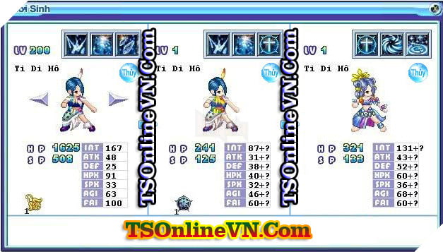 TS Online Mobile: Tong hop tat ca Pet He Thuy chuyen sinh 1 va 2 day du nhat 45 TS Online Mobile: Tổng hợp tất cả Pet Hệ Thủy chuyển sinh 1 và 2 đầy đủ nhất 45