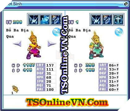 TS Online Mobile: Tong hop tat ca Pet He Thuy chuyen sinh 1 va 2 day du nhat 28 TS Online Mobile: Tổng hợp tất cả Pet Hệ Thủy chuyển sinh 1 và 2 đầy đủ nhất 28
