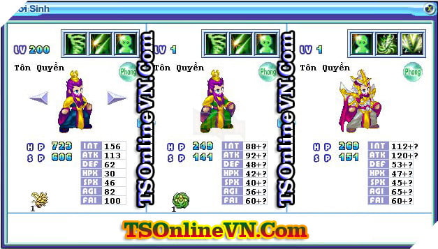 TS Online Mobile: Tong hop tat ca Pet He Phong chuyen sinh 1 va 2 day du nhat 11 TS Online Mobile: Tổng hợp tất cả Pet Hệ Phong chuyển sinh 1 và 2 đầy đủ nhất 11