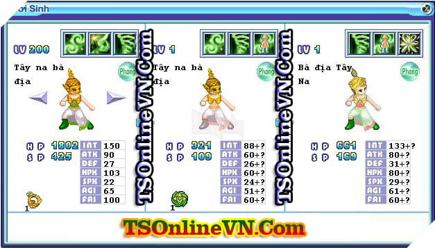 TS Online Mobile: Tong hop tat ca Pet He Phong chuyen sinh 1 va 2 day du nhat 25 TS Online Mobile: Tổng hợp tất cả Pet Hệ Phong chuyển sinh 1 và 2 đầy đủ nhất 25