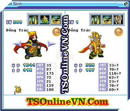 TS Online Mobile: Tổng hợp tất cả Pet Địa chuyển sinh 1 và 2 đầy đủ nhất 2