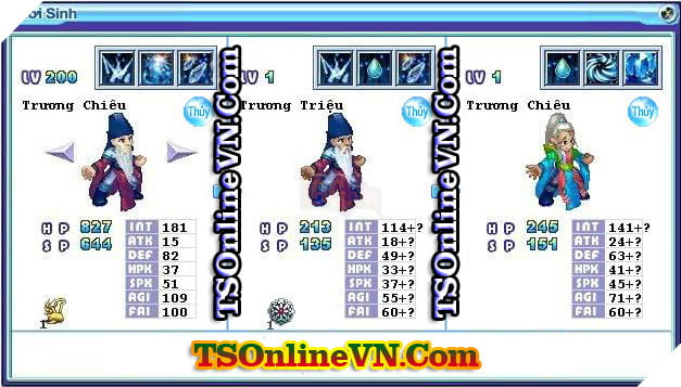 TS Online Mobile: Tong hop tat ca Pet He Thuy chuyen sinh 1 va 2 day du nhat 16 TS Online Mobile: Tổng hợp tất cả Pet Hệ Thủy chuyển sinh 1 và 2 đầy đủ nhất 16