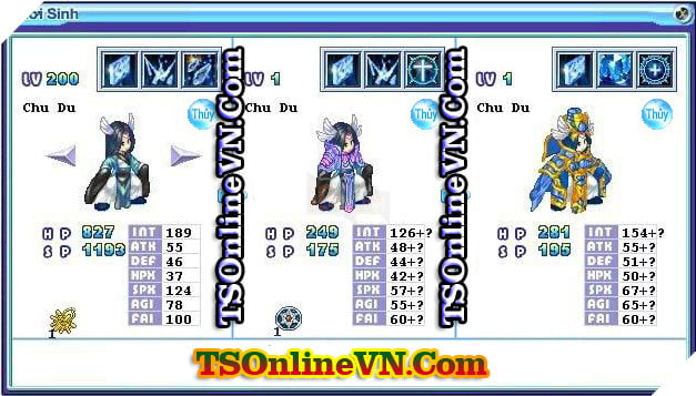 TS Online Mobile: Tong hop tat ca Pet He Thuy chuyen sinh 1 va 2 day du nhat 7 TS Online Mobile: Tổng hợp tất cả Pet Hệ Thủy chuyển sinh 1 và 2 đầy đủ nhất 7