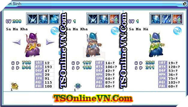 TS Online Mobile: Tong hop tat ca Pet He Thuy chuyen sinh 1 va 2 day du nhat 13 TS Online Mobile: Tổng hợp tất cả Pet Hệ Thủy chuyển sinh 1 và 2 đầy đủ nhất 13