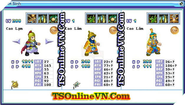 TS Online Mobile: Tổng hợp tất cả Pet Địa chuyển sinh 1 và 2 đầy đủ nhất 55