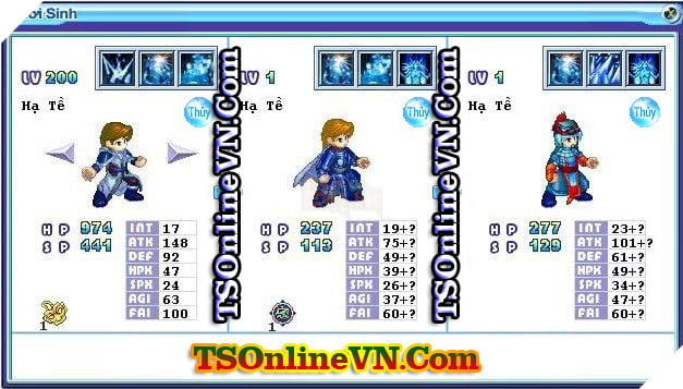 TS Online Mobile: Tong hop tat ca Pet He Thuy chuyen sinh 1 va 2 day du nhat 74 TS Online Mobile: Tổng hợp tất cả Pet Hệ Thủy chuyển sinh 1 và 2 đầy đủ nhất 74