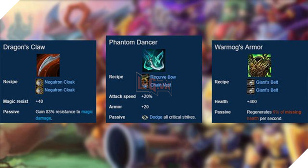 Top những trang bị có thể giúp bạn sống dai hơn trong Đấu Trường Chân Lý 2