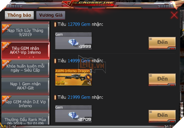 CrossFire: Legends: Sở hữu AK47-Gilt cùng nhân vật VIP Lora với giá 1 GEM 8