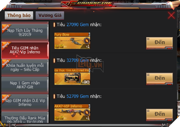 CrossFire: Legends: Sở hữu AK47-Gilt cùng nhân vật VIP Lora với giá 1 GEM 9