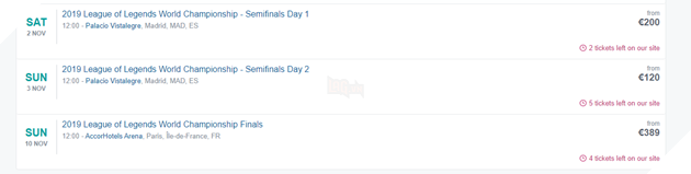 LMHT: Vé xem CKTG 2019 bán hết sạch, mua vé chợ đen phải bỏ ra đến 10 triệu đồng 3