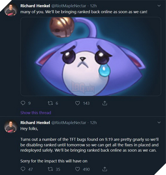 Đấu Trường Chân Lý tạm đóng đấu Xếp Hạng do cập nhật 9.19 lỗi bug ngập tràn 2