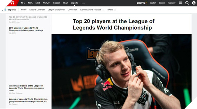 LMHT: ESPN tung BXH top 20 tuyển thủ xuất sắc nhất, không có Faker trong top 10