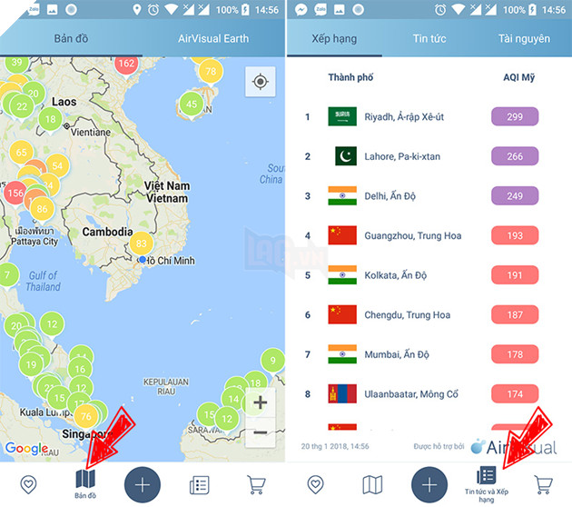 AirVisual - Hướng dẫn sử dụng ứng dụng đo mức độ ô nhiễm không khí  8