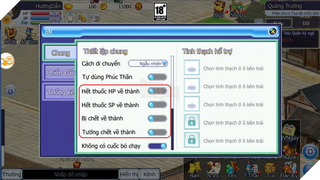 TS Online Mobile: Hướng dẫn Hoán Cốt Hoàn và Auto liên tục không về thành 5