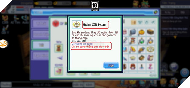 TS Online Mobile: Hướng dẫn Hoán Cốt Hoàn và Auto liên tục không về thành