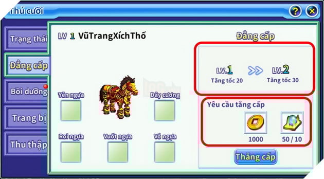 TS Online Mobile: Hướng dẫn hệ thống Thú Cưỡi và cách bồi dưỡng, gắn trang bị và nâng cấp 6