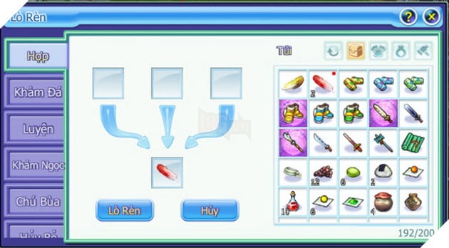 TS Online Mobile: Hướng dẫn Lò Rèn và bảng Khảm Đá với chức năng đầy đủ cho Tân Thủ 3