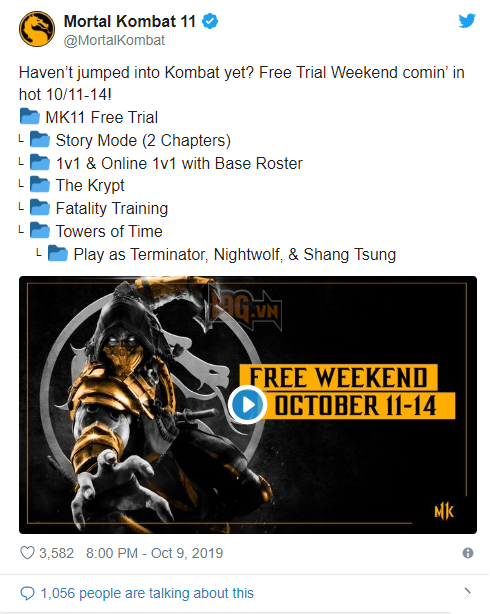 Mortal Kombat 11 cho phép game thủ chơi miễn phí trên Xbox One và PS4 vào cuối tuần này 2