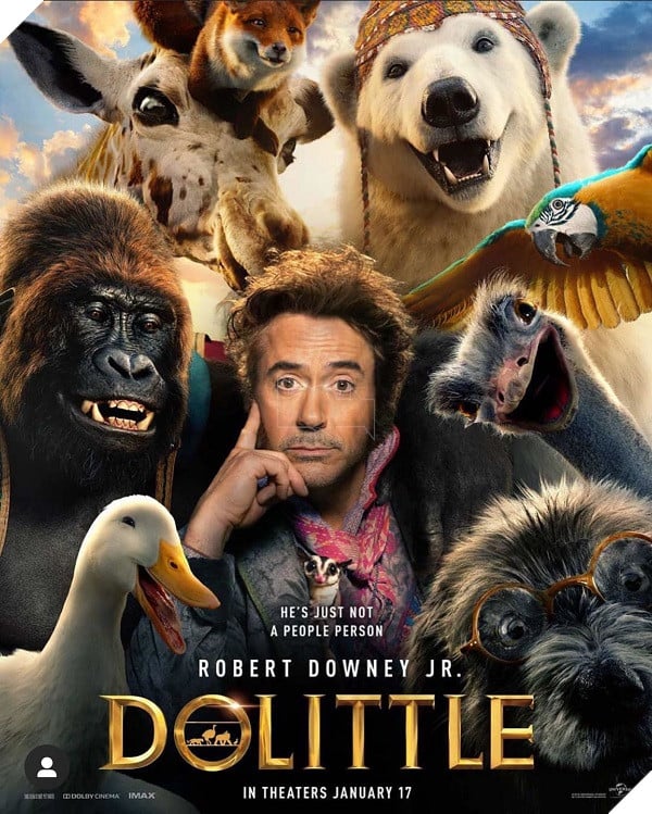 Nghỉ làm Người Sắt, Robert Downey chuyển sang làm bác sĩ thú y Dolittle