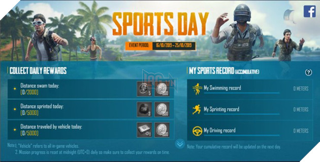 PUBG Mobile: Ra mắt sự kiện Sport Day cho phép người chơi nhận nhiều skin hấp dẫn và miễn phí