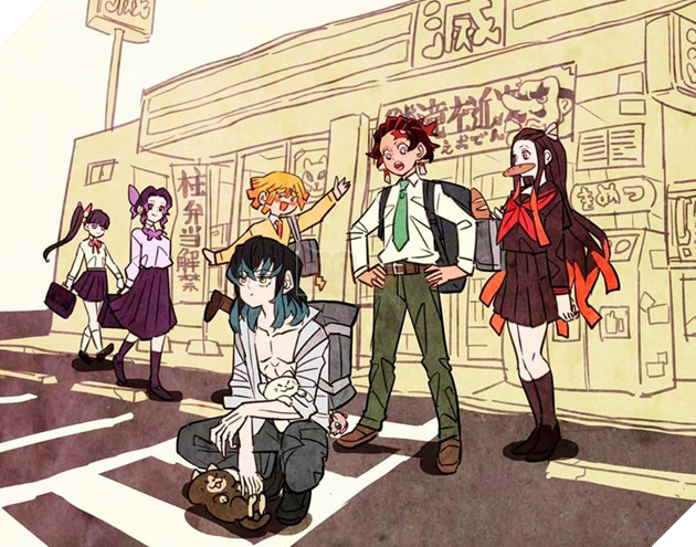 Sẽ như thế nào khi các nhân vật của Kimetsu no Yaiba sống ở thời hiện đại? 6