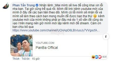 Thầy Ba bị cô Lin Da bóc phốt công kích cá nhân, chưa kịp xóa kênh phải lên tiếng xin lỗi 4