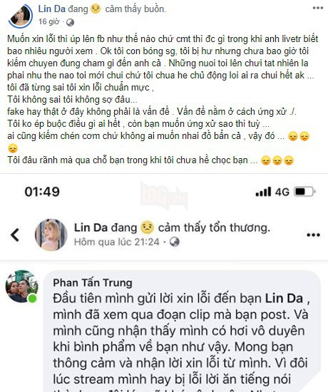 Thầy Ba bị cô Lin Da bóc phốt công kích cá nhân, chưa kịp xóa kênh phải lên tiếng xin lỗi 3