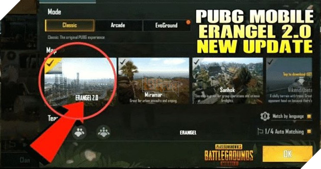 PUBG Mobile: Ngày ra mắt chính thức Erangel 2.0 cùng tính năng Windows Glass và các skin mới 