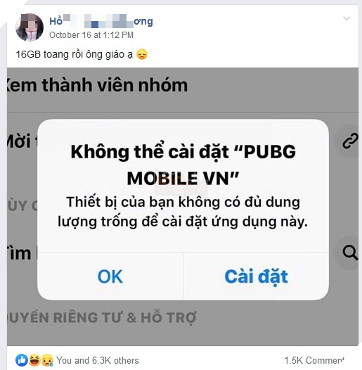 PUBG Mobile hiện quá nặng, không thể chơi trên điện thoại 16Gb được nữa 3