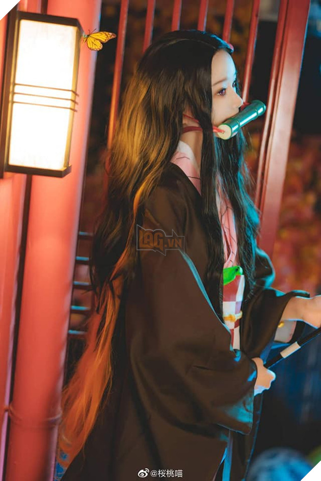 Chiêm ngưỡng bộ Cosplay Em gái quốc dân Nezuko vô cùng xem đẹp 3