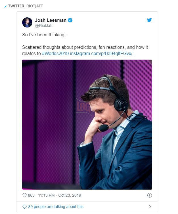 LMHT: Các Caster bất ngờ bị game thủ chỉ trích vì đưa ra ý kiến không tốt về đội tuyển của họ