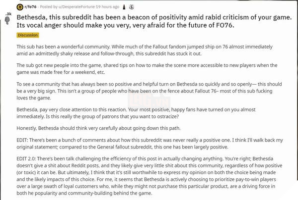 Đáp trả Bethesda, người hâm mộ Fallout mua luôn tên miền Fallout First 3