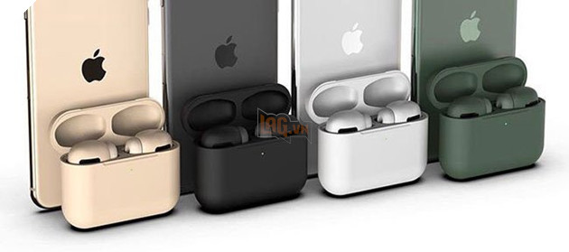 AirPods Pro sẽ ra mắt 8 màu khác nhau, bao gồm những màu tông suyệt tông với iPhone 11 Pro 