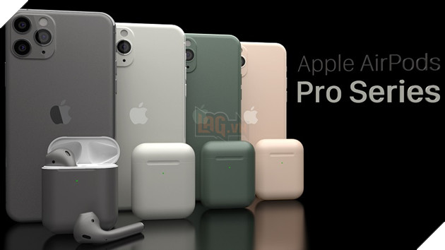 AirPods Pro sẽ ra mắt 8 màu khác nhau, bao gồm những màu tông suyệt tông với iPhone 11 Pro  2