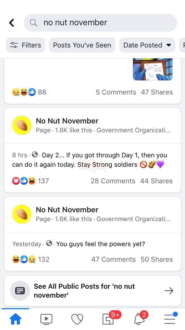 Phản ứng của cộng đồng mạng sau 3 ngày tham gia No Nut November ! 2