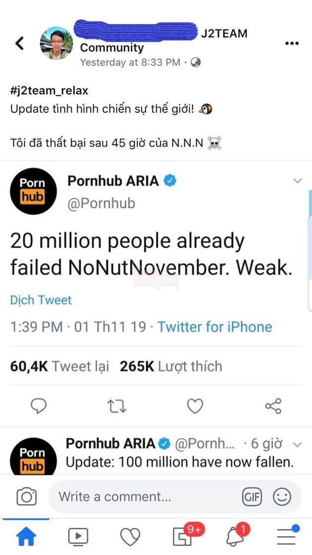 Phản ứng của cộng đồng mạng sau 3 ngày tham gia No Nut November ! 4