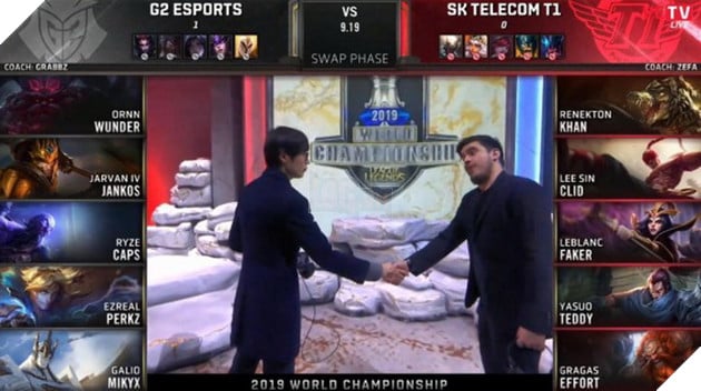 CKTG 2019: SKT T1 bối rối trước G2 và thất bại trước tấm vé Chung Kết Thế Giới 4