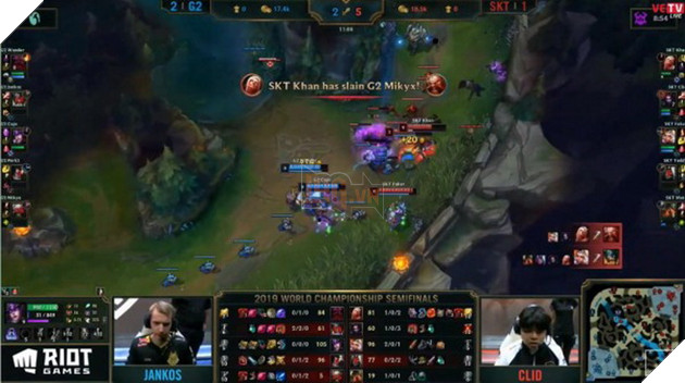 CKTG 2019: SKT T1 bối rối trước G2 và thất bại trước tấm vé Chung Kết Thế Giới 10