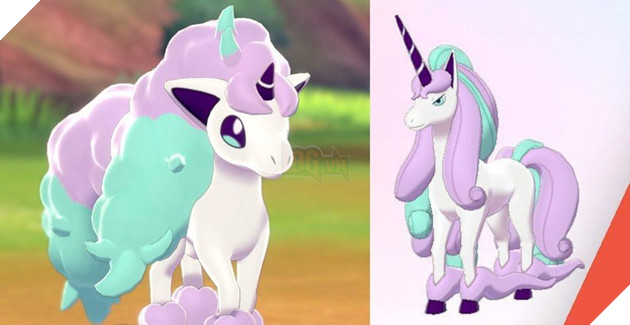 Galarian Ponyta and Rapidash
